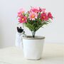Cement Daisy Planter And Pothanger Gift, thumbnail 3 of 8