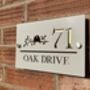 Personalised Bird On Branch Design House Acrylic Number Sign, thumbnail 1 of 7