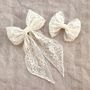 Flower Girl Lace Hair Bow/ Collette, thumbnail 7 of 7