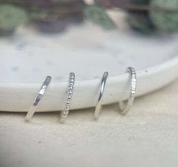 Set Of Four Sterling Silver Ear Cuffs, 3 of 6