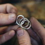 Personalised Silver Russian Ring Keyring, thumbnail 4 of 8