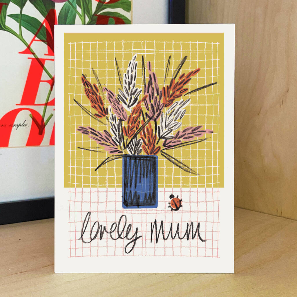 Flowers For Mum Card Birthday Card For Mum By Aimee Mac Illustration