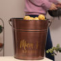 Personalised Copper Kitchen Storage Bucket, thumbnail 1 of 7