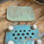 Handmade Ceramic Soap Dish With Matching Tray, thumbnail 5 of 12