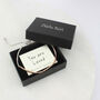 Personalised Plated Rose Gold Morse Code Bracelet, thumbnail 6 of 8