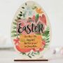 Wooden Easter Card, Spring Flowers, Personalised, thumbnail 2 of 6