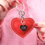 Personalised Key To My Heart Leather Keyring, thumbnail 1 of 6