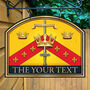 Three Crowns Personalised Home Pub Sign Man Cave Sign, thumbnail 6 of 10