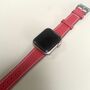 Vegan Leather Apple Watch Strap In Red, thumbnail 4 of 4
