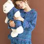 Fiorella Pyjama Set With Matching Teddy Bear Set, thumbnail 6 of 9