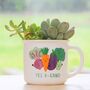 Vegetables Mug Planter With Choices Of Plants, thumbnail 1 of 3