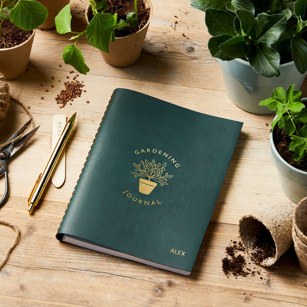 Personalised Leather Effect Gardening Journal, 1 of 7