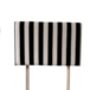 Hand Painted Upholstered Linen Headboard Stripe Print, thumbnail 8 of 12