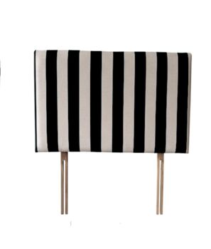 Hand Painted Upholstered Linen Headboard Stripe Print, 8 of 12