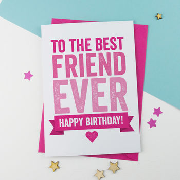 best friend birthday by a is for alphabet | notonthehighstreet.com