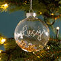 Personalised Glass Gem Bauble, thumbnail 1 of 3
