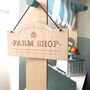 Personalised Farm Shop Bedroom Door Sign, thumbnail 1 of 3