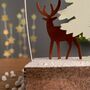 White Tree And Deer Christmas Decoration, thumbnail 2 of 2