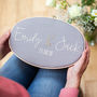 Personalised Wedding Embroidery Hoop Sign, thumbnail 1 of 6