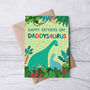 Dinosaur Father's Day Card, From The Kids, Daddysaurus, thumbnail 1 of 2