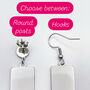 Long Disco Earrings Handmade With Colourful Sparkles, thumbnail 9 of 10