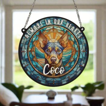 Miniature Pinscher Memorial Suncatcher, 6 of 6