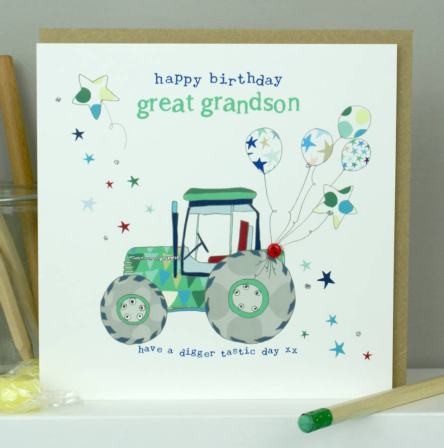 Great Grandson Birthday Card By Molly Mae Notonthehighstreet