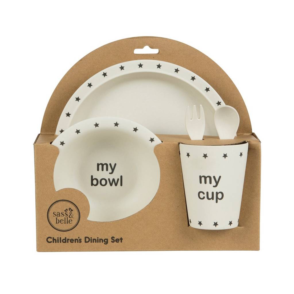 Nordic Star Kids Plate, Cup And Bowl Dining Set By Little Baby Company
