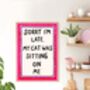 Funny Cat Print, thumbnail 5 of 6