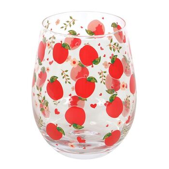 Apple Print Stemless Glass, 2 of 2