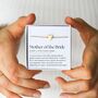 Mother Of The Bride Bracelet – Wedding Day Gift For Mum, Bride Or Groom Mum Gift Idea, thumbnail 1 of 9