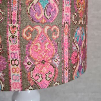 Tutti Frutti Vintage Silk Sari Lampshade, 3 of 3