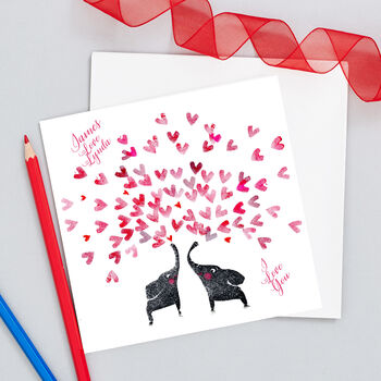 Elephant Valentine Card, 5 of 6