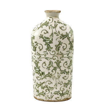 Irina Green Botanical Bottle Vase, 2 of 6