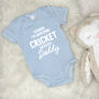 Watching Sport With Daddy Personalised Sports Babygrow, thumbnail 2 of 11