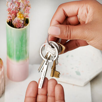 Personalised New Baby Bar Keyring, 3 of 6