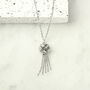 Friendship Knot Tassel Necklace, thumbnail 7 of 10