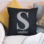 Big Sparkle Letter Cushion Cover, thumbnail 2 of 3