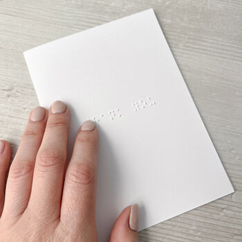 Braille Valentine's Day Card, 2 of 3