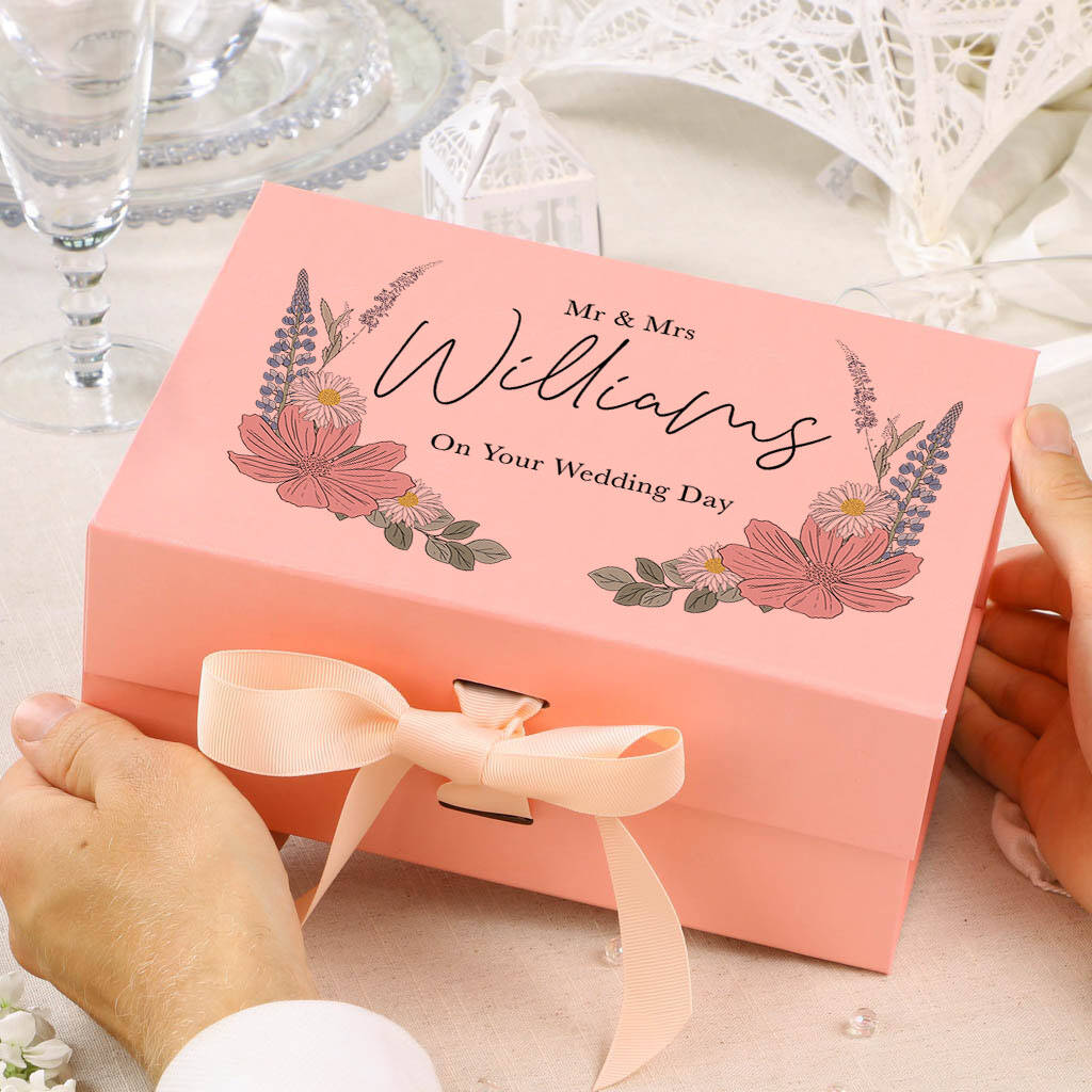 Luxury Personalised Mr And Mrs Wedding Gift Box By Dibor ...