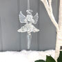 Christmas Glass Hanging Angel, thumbnail 3 of 4