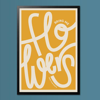 Flowers Typography Poster Print, 4 of 7