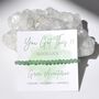 You Got This! Good Luck Green Aventurine Crystal Bracelet Gift, thumbnail 1 of 6