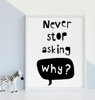 Never Stop Asking Why, 3 of 3
