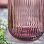 Palermo Set Of Four Amethyst Ribbed Highball Tumblers, thumbnail 5 of 6