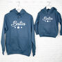 Retro Besties Parent And Child Hoodie Set With Stars, thumbnail 1 of 4