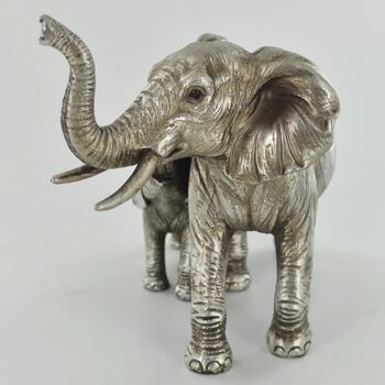 Elephant Family Silver Figurine, 4 of 6