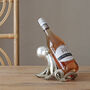 Octopus Wine Bottle Holder In Gold, And Silver, thumbnail 2 of 9