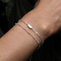 Dana Sterling Silver Satellite Chain Bracelet, thumbnail 3 of 5