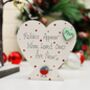 Personalised Memorial Robin Heart Christmas Decoration, thumbnail 1 of 3